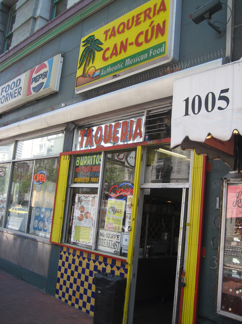Can-Cun Taqueria, Market and 6th, San Francisco