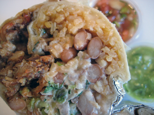 Grilled Chicken super burrito from Can-Cun Taqueria in San Francisco